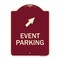Signmission Event Parking Up Right ArrowHeavy-Gauge Aluminum Architectural Sign, 24" x 18", BU-1824-24081 A-DES-BU-1824-24081 - alternate 1